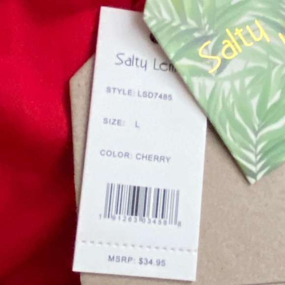 Salty Lemon red mini dress size large - Picture 6 of 6